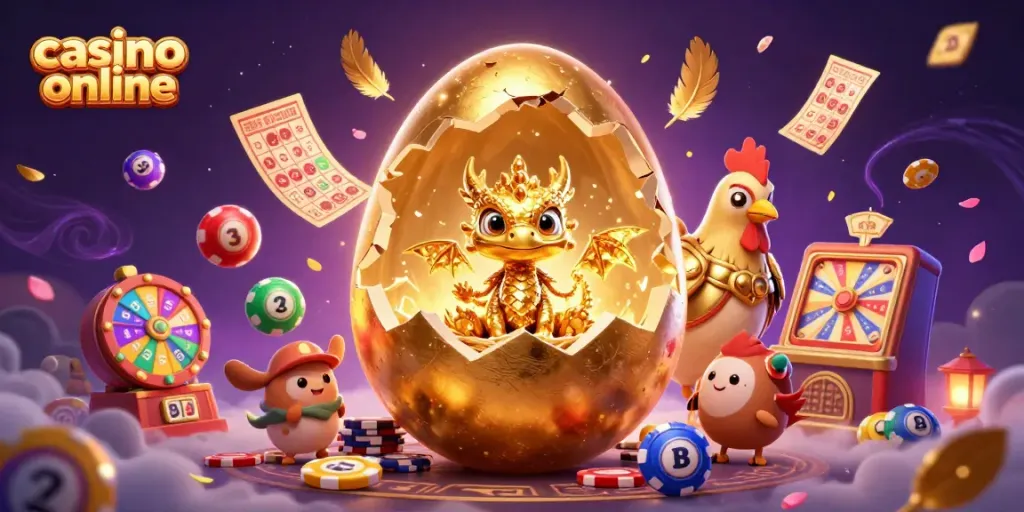 Experience thrilling gameplay at casino online with this stunning dragon and gaming scene.